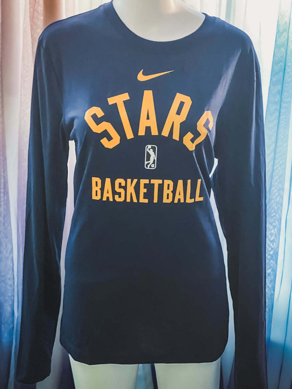 Nike Stars Basketball Graphic Long Sleeve Tee Size S NWT